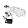 Lupa com Suporte e Garra - SLP-100 LED - Solver