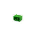Conector Verde Multipolar STL1550.GV Macho 180º Com as Laterais Fechadas Passo de 3,5mm - 2 a 12 Vias - Phoenix Mecano