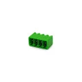 Conector Verde Multipolar STL1550.GV Macho 180º Com as Laterais Fechadas Passo de 3,5mm - 2 a 12 Vias - Phoenix Mecano