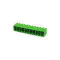 Conector Verde Multipolar STL1550.GV Macho 180º Com as Laterais Fechadas Passo de 3,5mm - 2 a 12 Vias - Phoenix Mecano