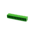 Conector Verde Multipolar STL1550.GV Macho 180º Com as Laterais Fechadas Passo de 3,5mm - 2 a 12 Vias - Phoenix Mecano