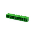 Conector Verde Multipolar STLZ1550GV Macho 180º (Vertical) Com as Laterais Fechadas - Passo 3,81mm - 2 a 16 Vias - Phoenix Mecano