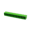 Conector Verde Multipolar STLZ1550GV Macho 180º (Vertical) Com as Laterais Fechadas - Passo 3,81mm - 2 a 16 Vias - Phoenix Mecano