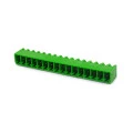 Conector Verde Multipolar STLZ1550GV Macho 180º (Vertical) Com as Laterais Fechadas - Passo 3,81mm - 2 a 16 Vias - Phoenix Mecano
