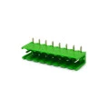 Conector Verde Multipolar STLZ950H Macho 90º (Horizontal) Com as Laterais Abertas - Passo 5,08mm - 2 a 18 Vias - Phoenix Mecano