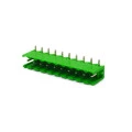Conector Verde Multipolar STLZ950H Macho 90º (Horizontal) Com as Laterais Abertas - Passo 5,08mm - 2 a 18 Vias - Phoenix Mecano