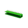 Conector Verde Multipolar STLZ950H Macho 90º (Horizontal) Com as Laterais Abertas - Passo 5,08mm - 2 a 18 Vias - Phoenix Mecano