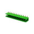 Conector Verde Multipolar STLZ950H Macho 90º (Horizontal) Com as Laterais Abertas - Passo 5,08mm - 2 a 18 Vias - Phoenix Mecano