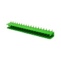 Conector Verde Multipolar STLZ950H Macho 90º (Horizontal) Com as Laterais Abertas - Passo 5,08mm - 2 a 18 Vias - Phoenix Mecano