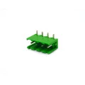Conector Verde Multipolar STLZ950H Macho 90º (Horizontal) Com as Laterais Abertas - Passo 5,08mm - 2 a 18 Vias - Phoenix Mecano