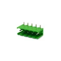 Conector Verde Multipolar STLZ950H Macho 90º (Horizontal) Com as Laterais Abertas - Passo 5,08mm - 2 a 18 Vias - Phoenix Mecano