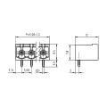 Conector Verde Multipolar STLZ950GH Macho 90º (Horizontal) Com as Laterais Fechadas - Passo 5,08mm - 2 a 18 Vias - Phoenix Mecano