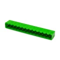 Conector Verde Multipolar STLZ950GV Macho 180º (Vertical) Com as Laterais Fechadas - Passo 5,08mm - 2 a 18 Vias - Phoenix Mecano