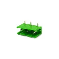 Conector Verde Multipolar STLZ960 Macho 90º (Horizontal) Com as Laterais Abertas - Passo 7,62mm - 2 a 10 Vias - Phoenix Mecano