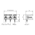 Conector Verde Multipolar STLZ960 Macho 90º (Horizontal) Com as Laterais Abertas - Passo 7,62mm - 2 a 10 Vias - Phoenix Mecano