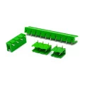 Conector Verde Multipolar STLZ960 Macho 90º (Horizontal) Com as Laterais Abertas - Passo 7,62mm - 2 a 10 Vias - Phoenix Mecano