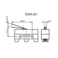 Chave Micro Switch com Haste de 35mm 15A/250V SWA-B1 - Switron
