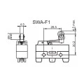 Micro Switch com Haste de 26,5mm com Rolete - SWA-F1 - Switron
