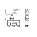 Chave Micro Switch com Êmbolo 15A/250Vac SWA-H1 - Switron