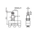 Chave Micro Switch com Êmbolo com Rolete Paralelo - SWA-I1 - Switron