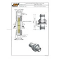 Adaptador TNC Fêmea X Fêmea Reto Painel Base Redonda Porca Anel de Vedação - TA-3 - Gav 83 - KLC