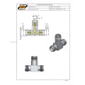 Adaptador TNC Formato em T 3 Fêmea - TA-7 - Gav 136 - KLC