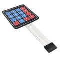 Teclado Matricial de Membrana 4X4 16 Teclas Compatível com Arduino - GC-09