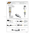 Conector TNC Fêmea Reto Prensa Cabo Crimpagem RGC-58 Pino Macho Fixo - TF-32 - Gav 87 - KLC