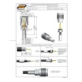 Conector TNC Macho Reto Cabo Crimpagem RGC-58 Pino Fixo - TM-14 - Gav-152 - KLC