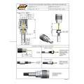 Conector TNC Macho Reto Cabo Crimpagem RG 58 Pino Fêmea Fixo - TM-17 - Gav 54 - KLC
