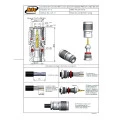 Conector TNC Macho Reto Cabo Prensa Cabo RG-59 Bucha Shilden - TM-3 - Gav 94 - KLC