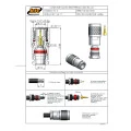 Conector TNC Macho Reto Cabo Prensa Cabo RG-62 - TM-4 - Gav 156 - KLC
