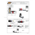 Conector TNC Macho Angular Cabo Prensa Cabo RG-213 / RGC-213 com Pino Fêmea - TM-68 - Gav 106 - KLC