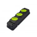 Régua com 3 Tomadas TPA-3 - Para Pinos de 10A (4,00mm) á 20A (4,80mm)/250V