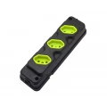 Régua com 3 Tomadas TPA-3 - Para Pinos de 10A (4,00mm) á 20A (4,80mm)/250V