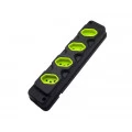 Régua com 4 Tomadas TPA-4 - Para Pinos de 10A (4.00mm) á 20A (4,80mm)/250V
