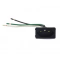 Tomada com Rabicho Preta 10A/250V - TPA2-3 E3F - Margirius