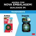 Fita 3M Dupla Face Scotch Fixa Forte Transparente - Uso Interno - 12mm x 2M