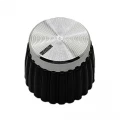 Knob para Eixo estriado padrão Marshall - Prateado - KN-21