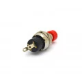 Chave Push-Button ON-(OFF) Sem Trava Normalmente Fechada 3A/125Vac e 1A/250Vac - Vermelho - PBS-10C-2 - Jietong