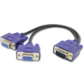Cabo Y VGA Macho para 2 VGA Fêmea - CB-50