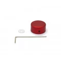 Tampa em alumínio para FootSwitch Alloy Candy Topper Cor Vinho