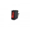 Chave Gangorra / Tecla com 2 Terminais Liga/Desliga 6A/250V nas Cores Preto e Vermelho - KCD1-110