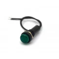 Sinaleiro Olho de Boi cor Verde com Fio Preto 110V - XD8-2