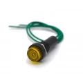 Sinaleiro Olho de Boi cor Amarelo com Fio Verde 12V - XD8-2