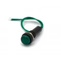 Sinaleiro Olho de Boi cor Verde com Fio Verde 12V - XD8-2