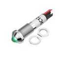 Sinalizador Olho de Boi 8mm com Fio de 15cm - Verde ou Vermelho - XD8-2W 220V