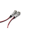 Sinalizador Olho de Boi 8mm com Fio de 15cm - Verde ou Vermelho - XD8-2W 12V
