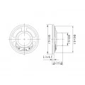 Alto Falante 2,1/4'' - 0.5W 8Ω - YD57-12-8N12.5MX