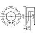 Alto Falante 2,5'' - 0.5W 8Ω - YD66-03-8F32M
